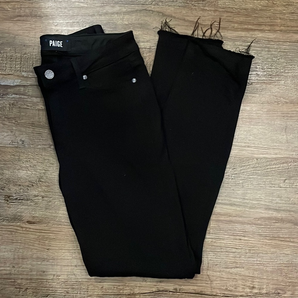 Paige verdugo black slanted ankle jean